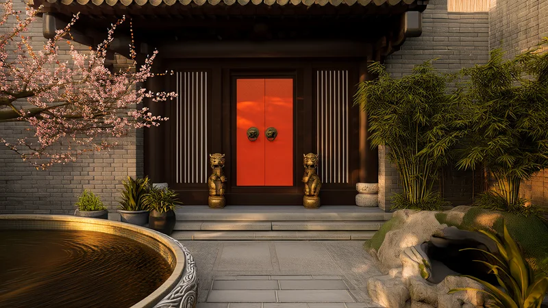 Front Door Feng Shui: Direction, Color, Trees & Entryway Rules