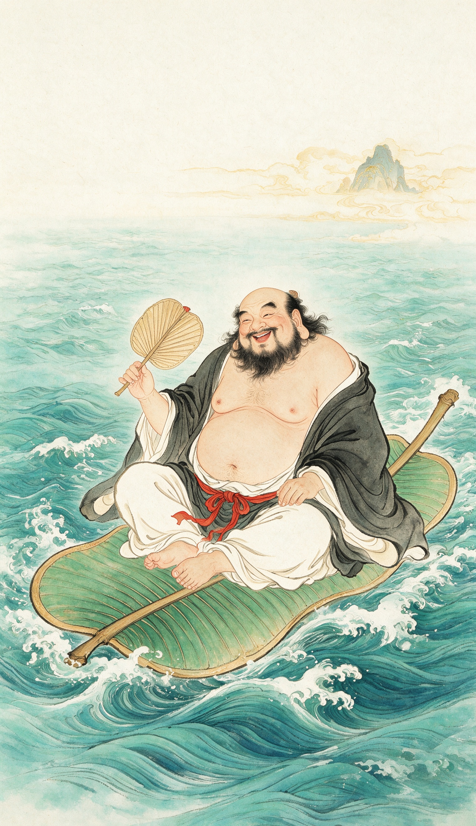 Han Zhongli Eight Immortals Good Luck Wallpaper – Enlightenment Through Failure