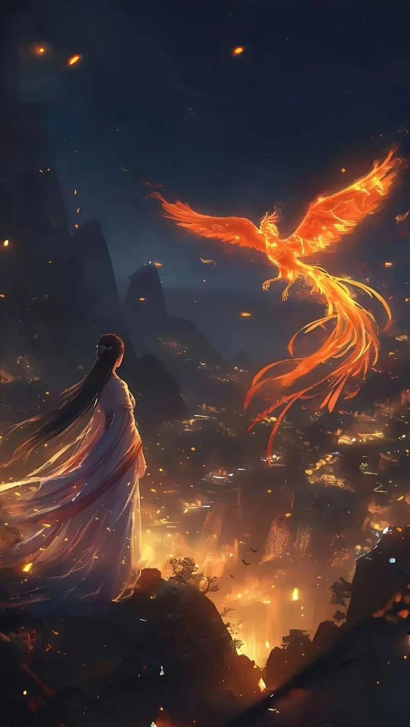 Phoenix Nirvana Chinese Legend Good Luck Wallpaper – Complete Transformation