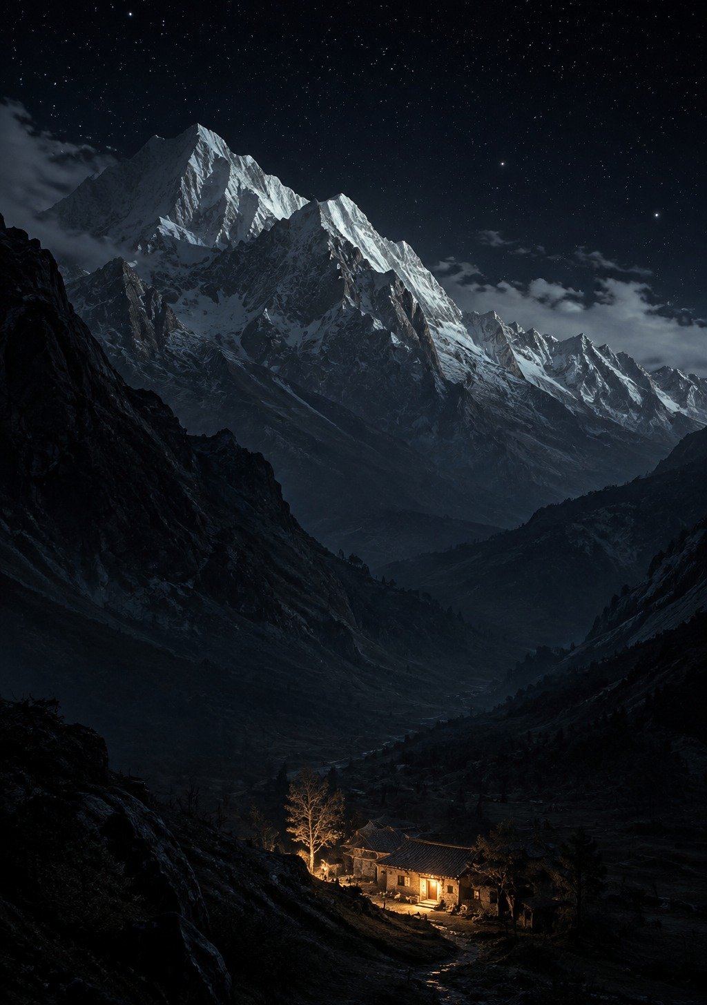 Ancient Chinese Path with Each Stone Step Leading Upward – Small Steps Progress Wallpaper