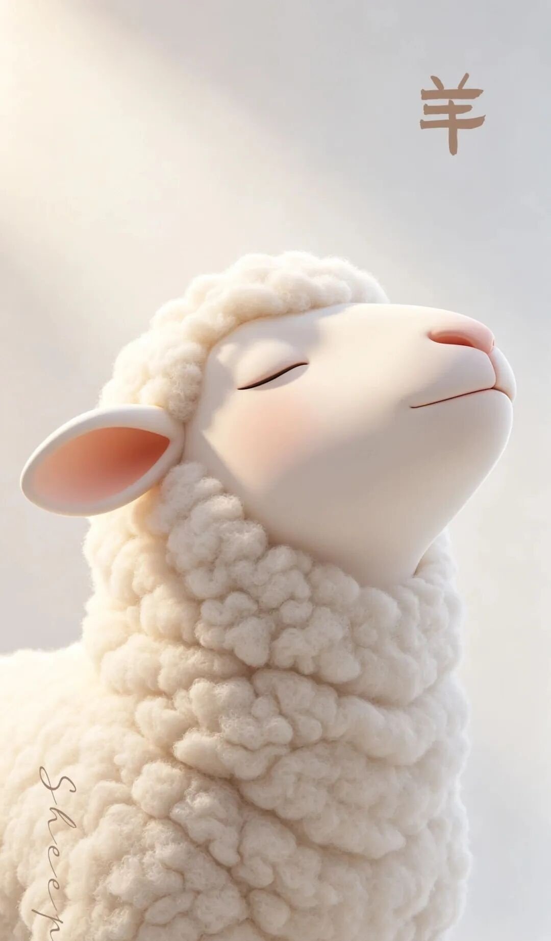 Chinese Goat Zodiac Good Luck Wallpaper – Kindness and Creative Calm