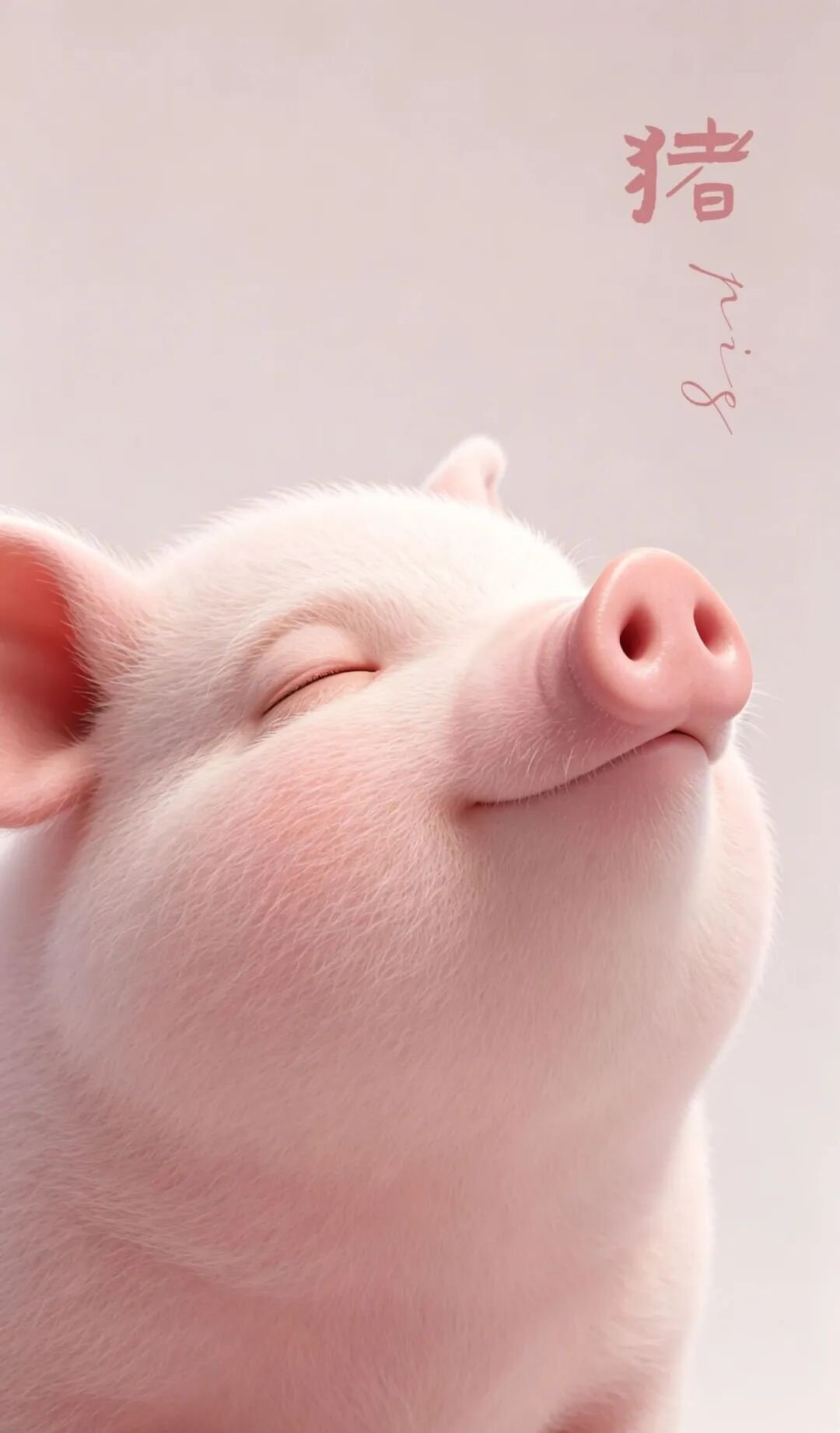 Chinese Pig Zodiac Good Luck Wallpaper – Generosity and Contentment